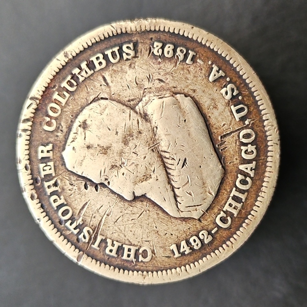 Christopher Columbus Chicago Stacked Coin Paperweight